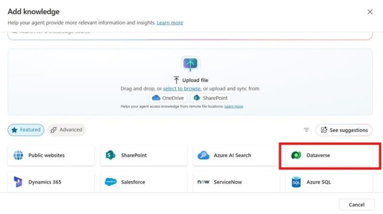 How to use Dynamics 365 entities as a knowledge source in Microsoft ...